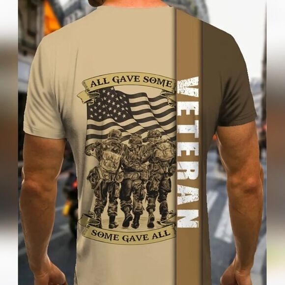 Graphic Short Sleeve Crew Neck T-Shirt for Men Size L - Picture 5 of 6